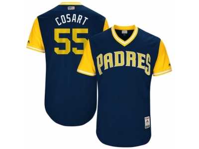 Men's 2017 Little League World Series Padres #55 Jarred Cosart Cosart Navy Jersey