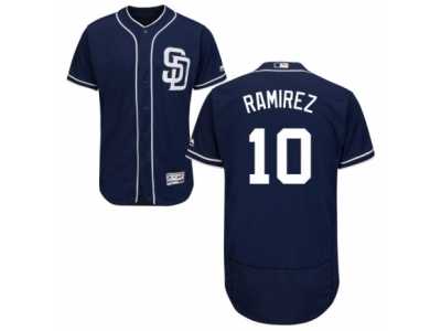 Men's Majestic San Diego Padres #10 Alexei Ramirez Navy Blue Flexbase Authentic Collection MLB Jersey