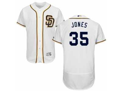 Men's Majestic San Diego Padres #35 Randy Jones White Flexbase Authentic Collection MLB Jersey