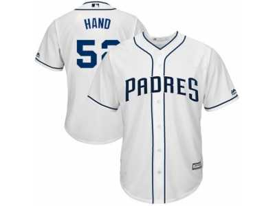 Men's Majestic San Diego Padres #52 Brad Hand Replica White Home Cool Base MLB Jersey