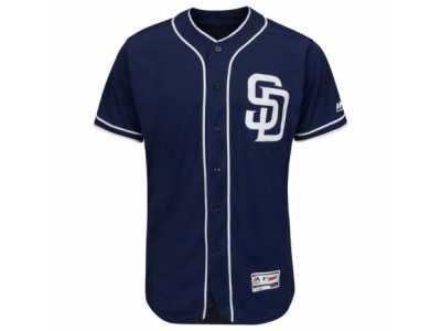 Men's San Diego Padres Majestic Alternate Blank Navy Flex Base Authentic Collection Team Jersey