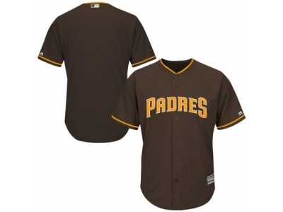 Men's San Diego Padres Majestic Blank Brown Alternate Cool Base Jersey