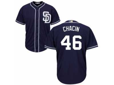 Youth Majestic San Diego Padres #46 Jhoulys Chacin Authentic Navy Blue Alternate 1 Cool Base MLB Jersey