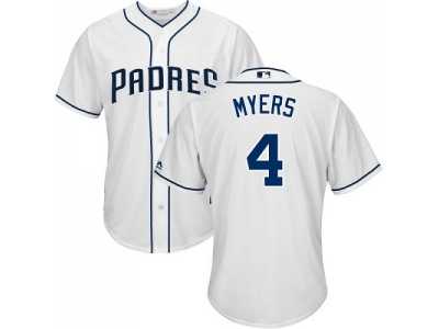 Youth San Diego Padres #4 Wil Myers White Cool Base Stitched MLB Jersey