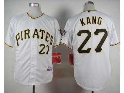 MLB Pittsburgh Pirates #27 Jung-ho Kang White Cool Base Stitched Baseball jerseys