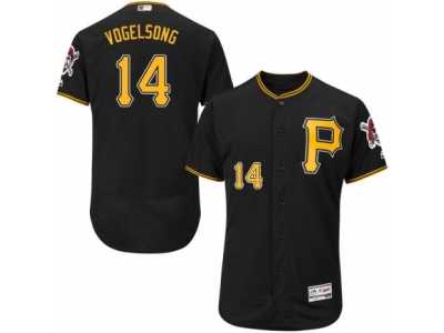 Men's Majestic Pittsburgh Pirates #14 Ryan Vogelsong Black Flexbase Authentic Collection MLB Jersey