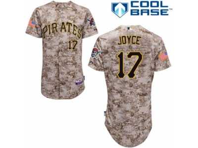 Men's Majestic Pittsburgh Pirates #17 Matt Joyce Replica Camo Alternate Cool Base MLB Jersey