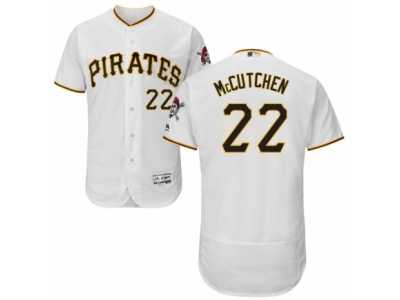 Men's Majestic Pittsburgh Pirates #22 Andrew McCutchen White Flexbase Authentic Collection MLB Jersey