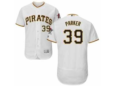 Men's Majestic Pittsburgh Pirates #39 Dave Parker White Flexbase Authentic Collection MLB Jersey