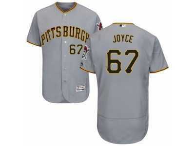 Men's Majestic Pittsburgh Pirates #67 Matt Joyce Grey Flexbase Authentic Collection MLB Jersey