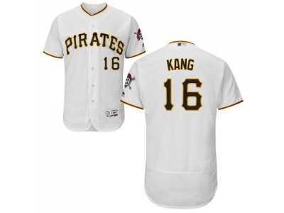 Pittsburgh Pirates #16 Jung-ho Kang White Flexbase Authentic Collection Stitched MLB Jersey