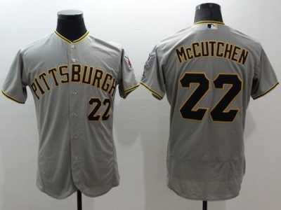 Pittsburgh Pirates #22 Andrew McCutchen Grey Flexbase Authentic Collection Stitched Baseball Jersey
