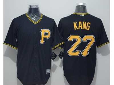 Pittsburgh Pirates #27 Jung-ho Kang Black New Cool Base Stitched Baseball Jersey