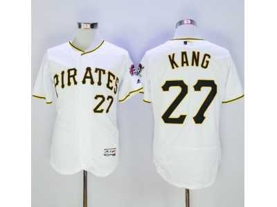 Pittsburgh Pirates #27 Jung-ho Kang White Flexbase Authentic Collection Stitched Baseball Jersey