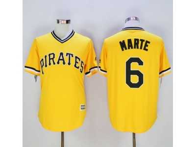 Pittsburgh Pirates #6 Starling Marte Gold New Cool Base Stitched Baseball Jersey