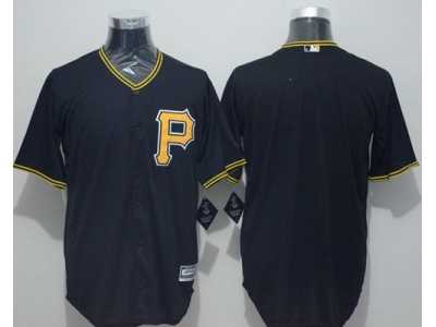 Pittsburgh Pirates Blank Black New Cool Base Stitched Baseball Jersey