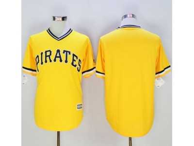 Pittsburgh Pirates Blank Gold New Cool Base Stitched Baseball Jersey