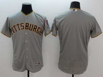 Pittsburgh Pirates Blank Grey Flexbase Authentic Collection Stitched MLB Jersey
