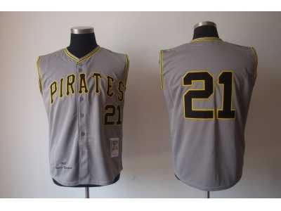 mlb jerseys pittsburgh pirates #21 clemente m&n grey 1962[vest style]