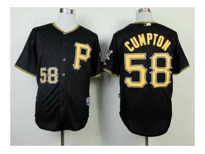 mlb jerseys pittsburgh pirates #58 cumpton black[p]
