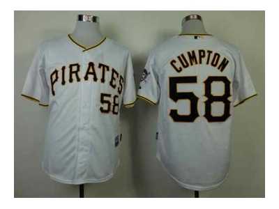 mlb jerseys pittsburgh pirates #58 cumpton white