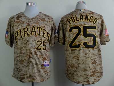 mlb pittsburgh pirates #25 polanco camo jerseys