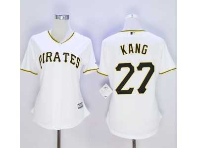 Women's Pittsburgh Pirates #27 Jung-ho Kang White Home Stitched Baseball Jersey