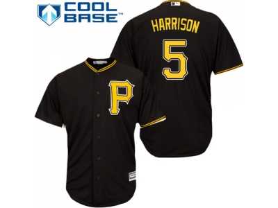 Youth Pittsburgh Pirates #5 Josh Harrison Black Cool Base Stitched MLB Jersey