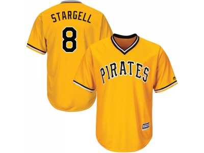 Youth Pittsburgh Pirates #8 Willie Stargell Gold Cool Base Stitched MLB Jersey