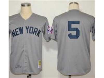 MLB Jerseys New York Yankees #5 dimaggio Grey 1939[cool base]