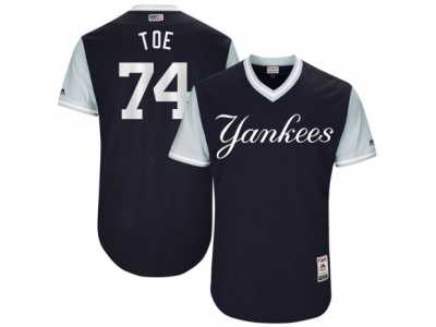 Men\'s 2017 Little League World Series Yankees #74 Ronald Torreyes Toe Navy Jersey