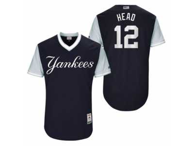 Men's 2017 Little League World Series Yankees Chase Headley Head Navy Jersey