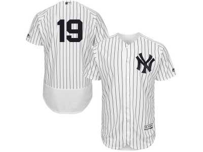 Men's Majestic New York Yankees #19 Masahiro Tanaka White Navy Flexbase Authentic Collection MLB Jersey