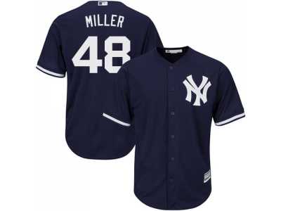 Men's Majestic New York Yankees #48 Andrew Miller Replica Navy Blue Alternate MLB Jersey