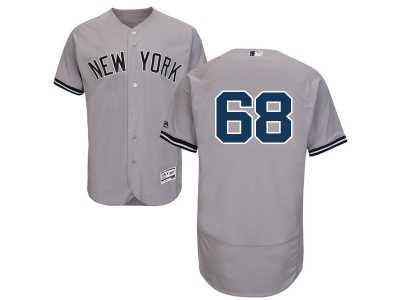 Men's Majestic New York Yankees #68 Dellin Betances Grey Flexbase Authentic Collection MLB Jersey