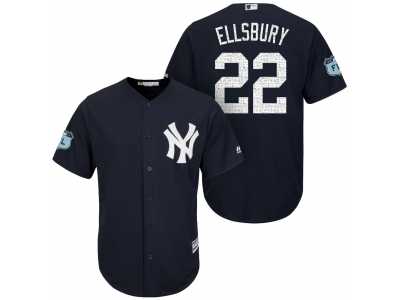 Men's New York Yankees #22 Jacoby Ellsbury 2017 Spring Training Cool Base Stitched MLB Jersey