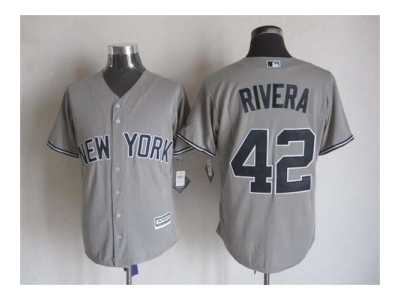 mlb jerseys new york yankees #42 rivera grey[2015 new]