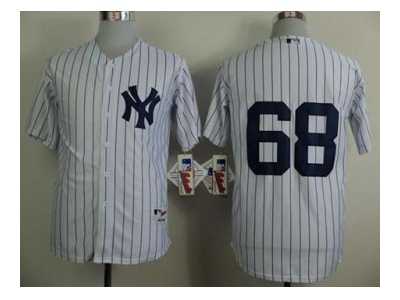 mlb jerseys new york yankees #68 betances white(black strip)