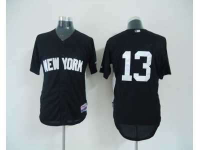 mlb new york yankees #13 rodriguez black[2011 road cool base BP]W