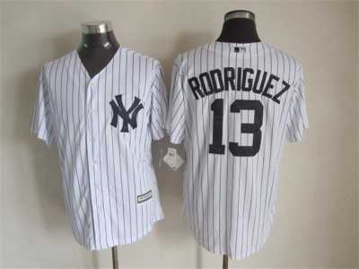 mlb new york yankees #13 rodriguez white jerseys