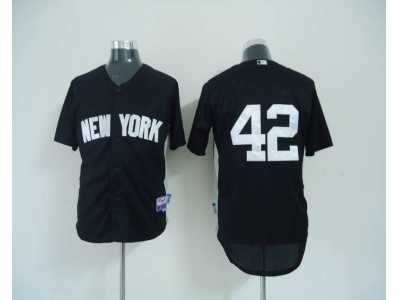 mlb new york yankees #42 rivera black[2011 road cool base BP]W