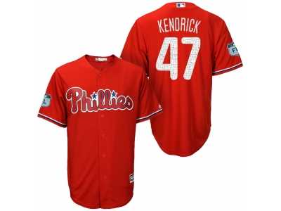 Men's Philadelphia Phillies #47 Howie Kendrick 2017 Spring Training Cool Base Stitched MLB Jersey