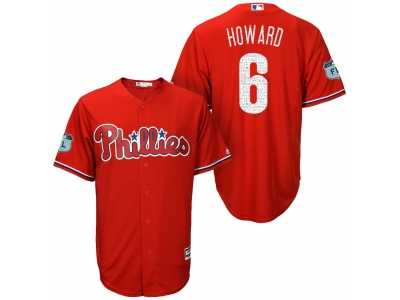 Men's Philadelphia Phillies #6 Ryan Howard 2017 Spring Training Cool Base Stitched MLB Jersey