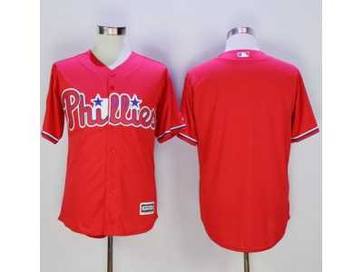 Philadelphia Phillies Blank Red New Cool Base Stitched Baseball Jersey