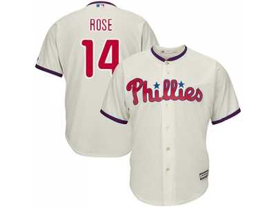 Youth Philadelphia Phillies #14 Pete Rose Cream Cool Base Stitched MLB Jersey