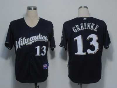 MLB Milwaukee Brewers #13 Greinke Blue[Cool Base][Milwaukee]