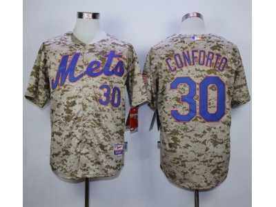 MLB New York Mets #30 Michael Conforto Camo Jerseys