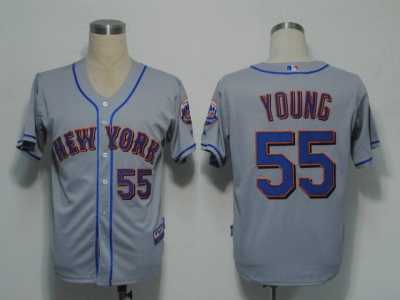 MLB New York Mets #55 Young Grey[Cool Base]