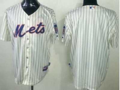 MLB New York Mets Blank Cream Jerseys