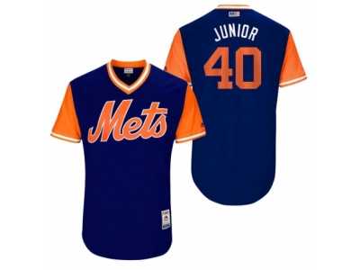Men's 2017 Little League World Series Mets AJ Ramos #40 Junior Royal Jersey